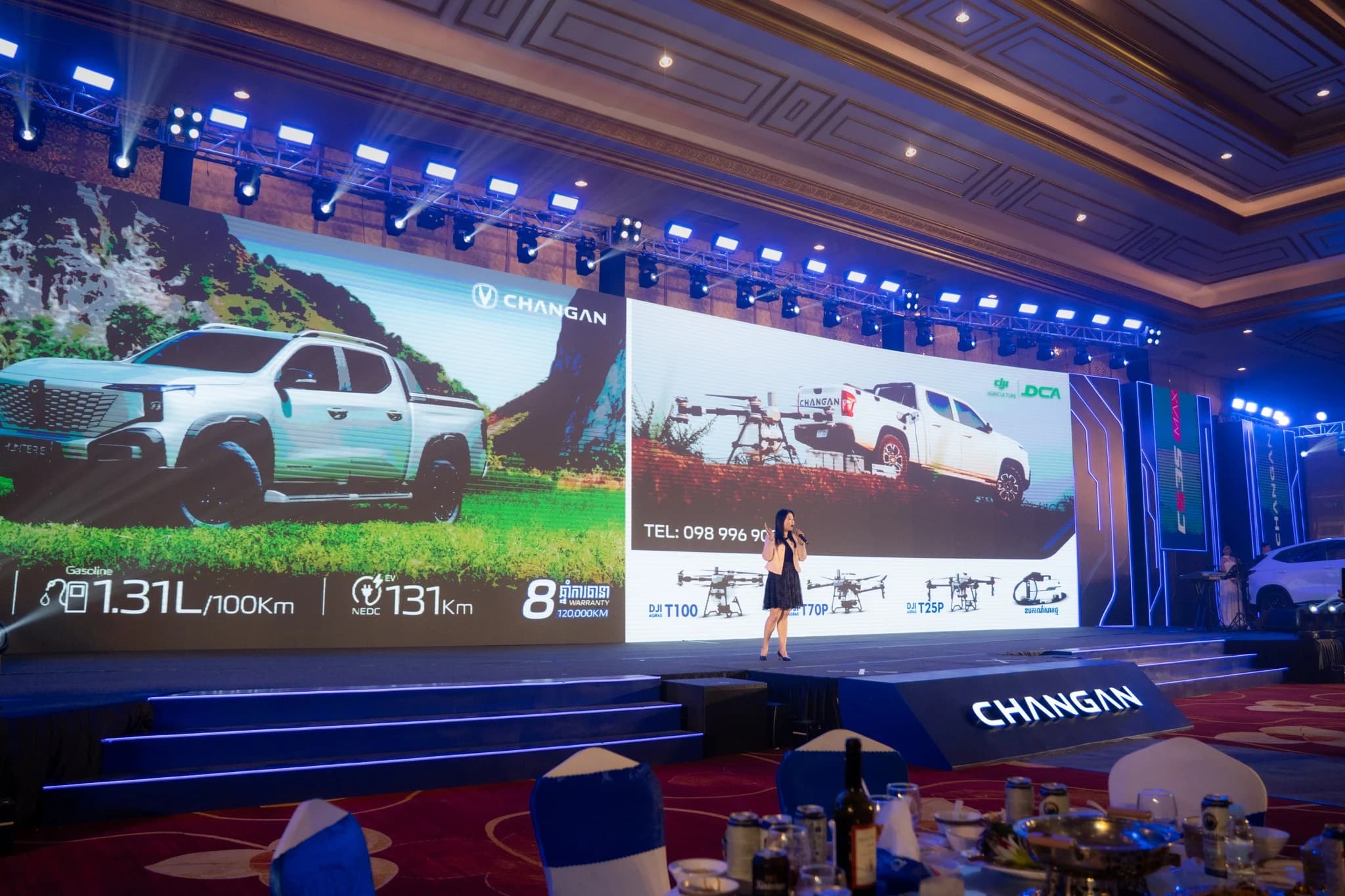CHANGAN x DJI Innovation: Harvest Center Cambodia Showcases Mobile Power Solutions at RMA Cambodia Launch Event